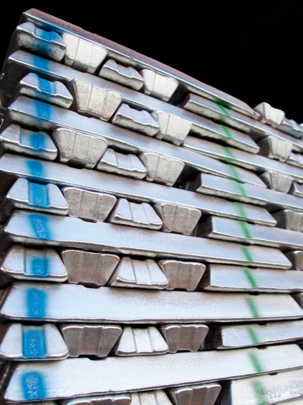 Stack of Aluminum ingots