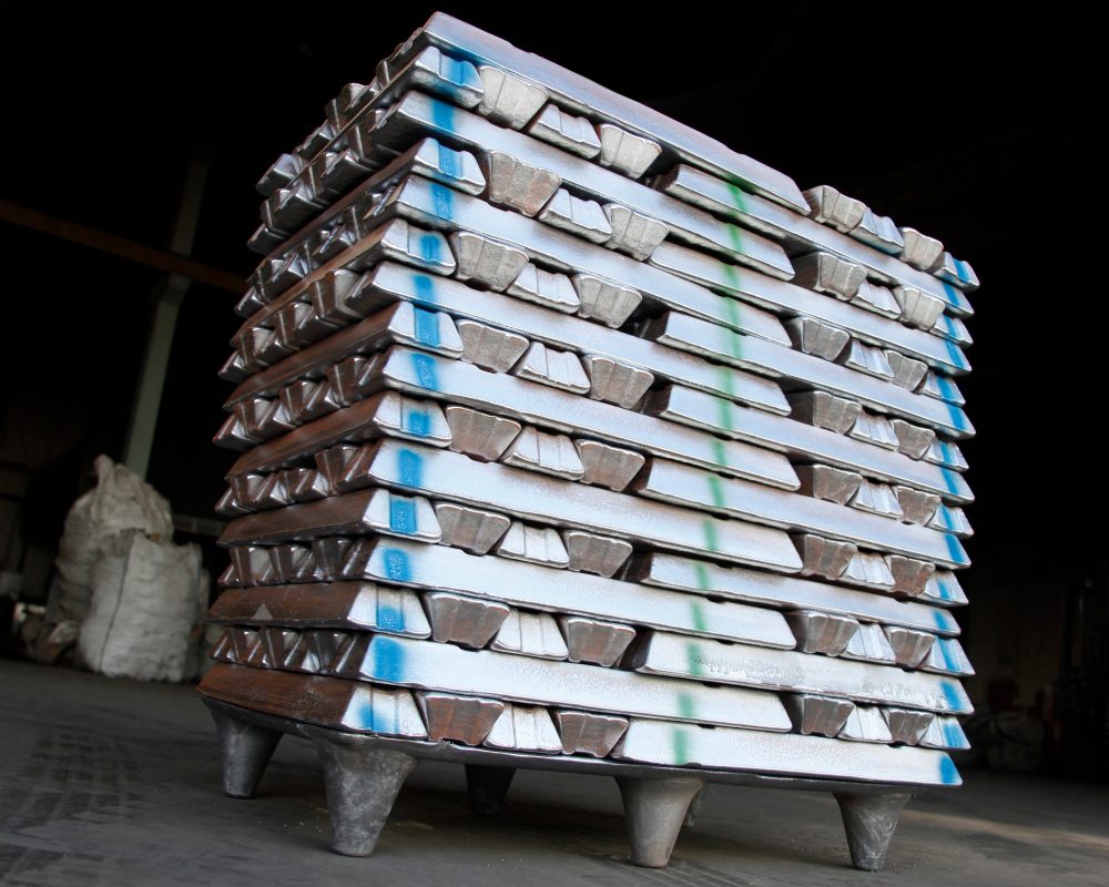 Stack of Aluminum ingots